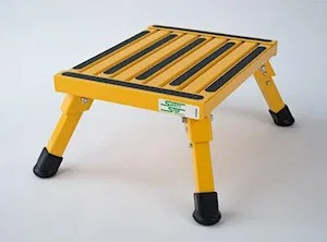 S-07C-Y – SAFETY STEP Step Stool, One Step With Non-Slip Strips And Rubber Leg Tips Foldable 14 Inch Length x 11 Inch...